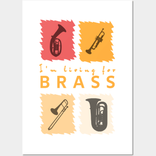 Living for Brass Posters and Art